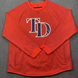 Evoshield Red TD Logo Long Sleeve Mens Pullover Sweatshirt 2XL Polyester/Spandex